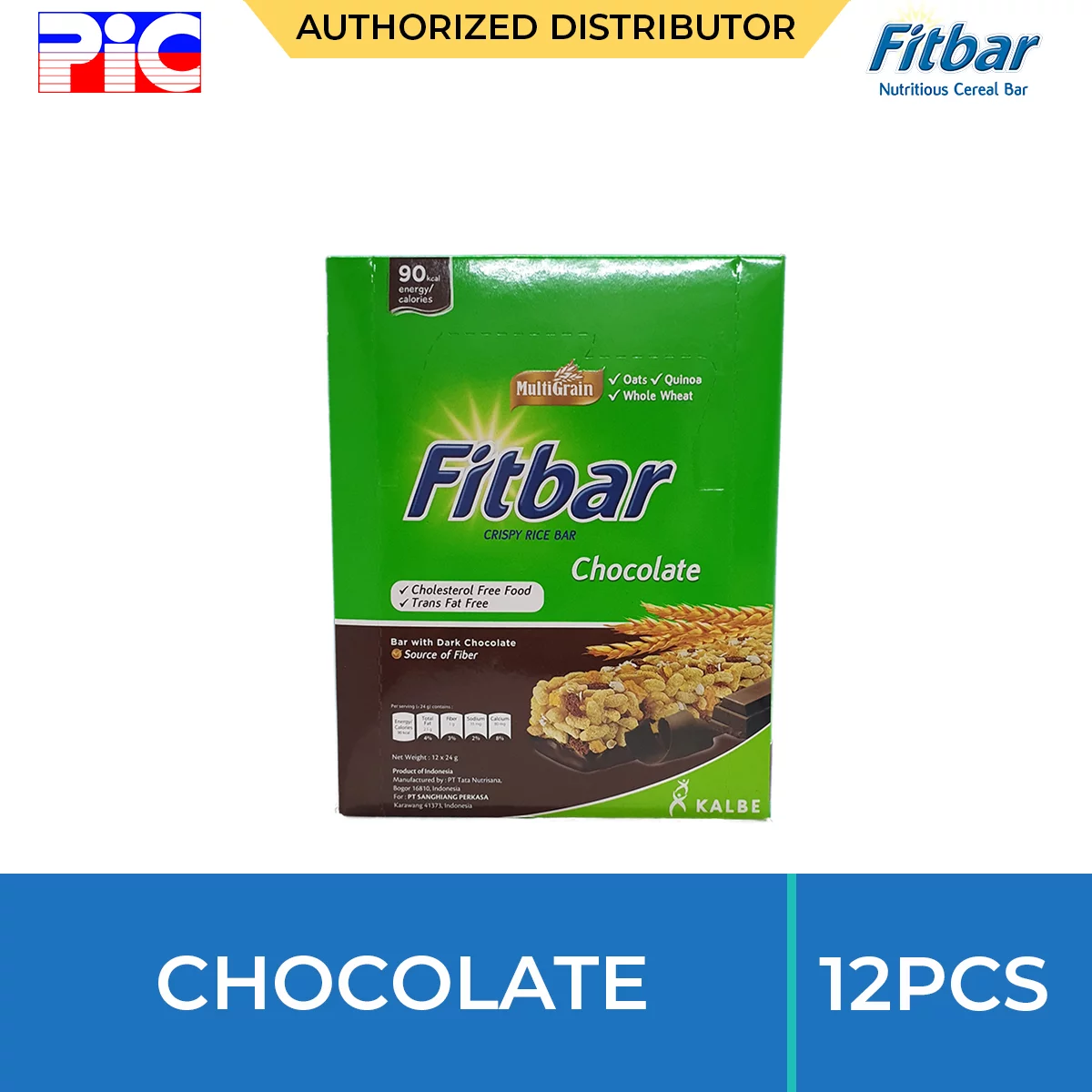 Fitbar - Chocolate 12pcs