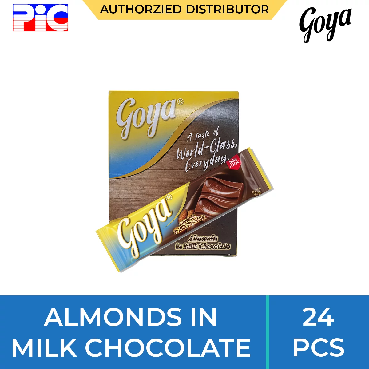 Goya Bar 35g - Almonds in Milk Chocolate Goya Bar 35g - Almonds in Milk Chocolate