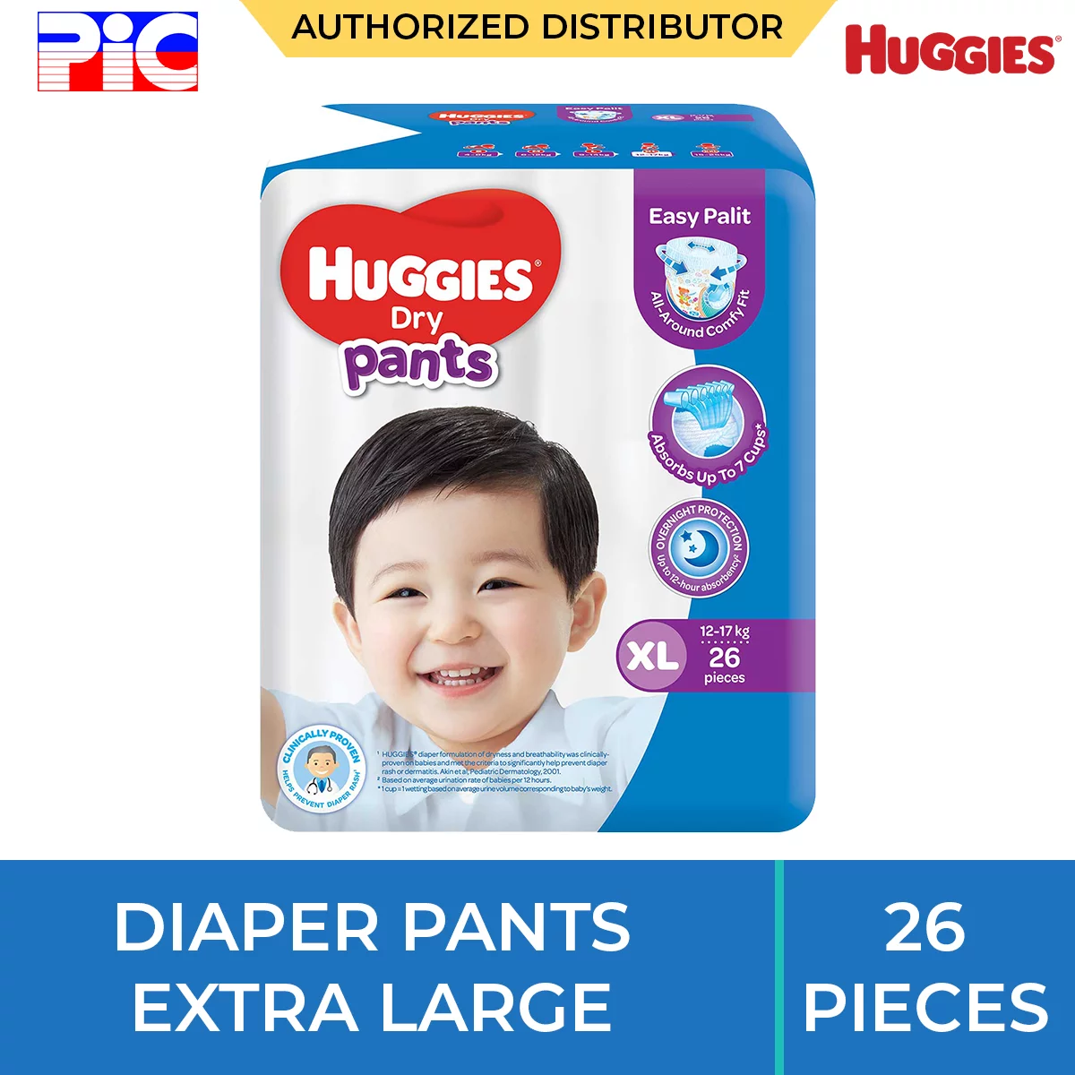 Huggies Dry Diaper Pants - Extra Large 26pcs Huggies Dry Diaper Pants - Extra Large 26pcs