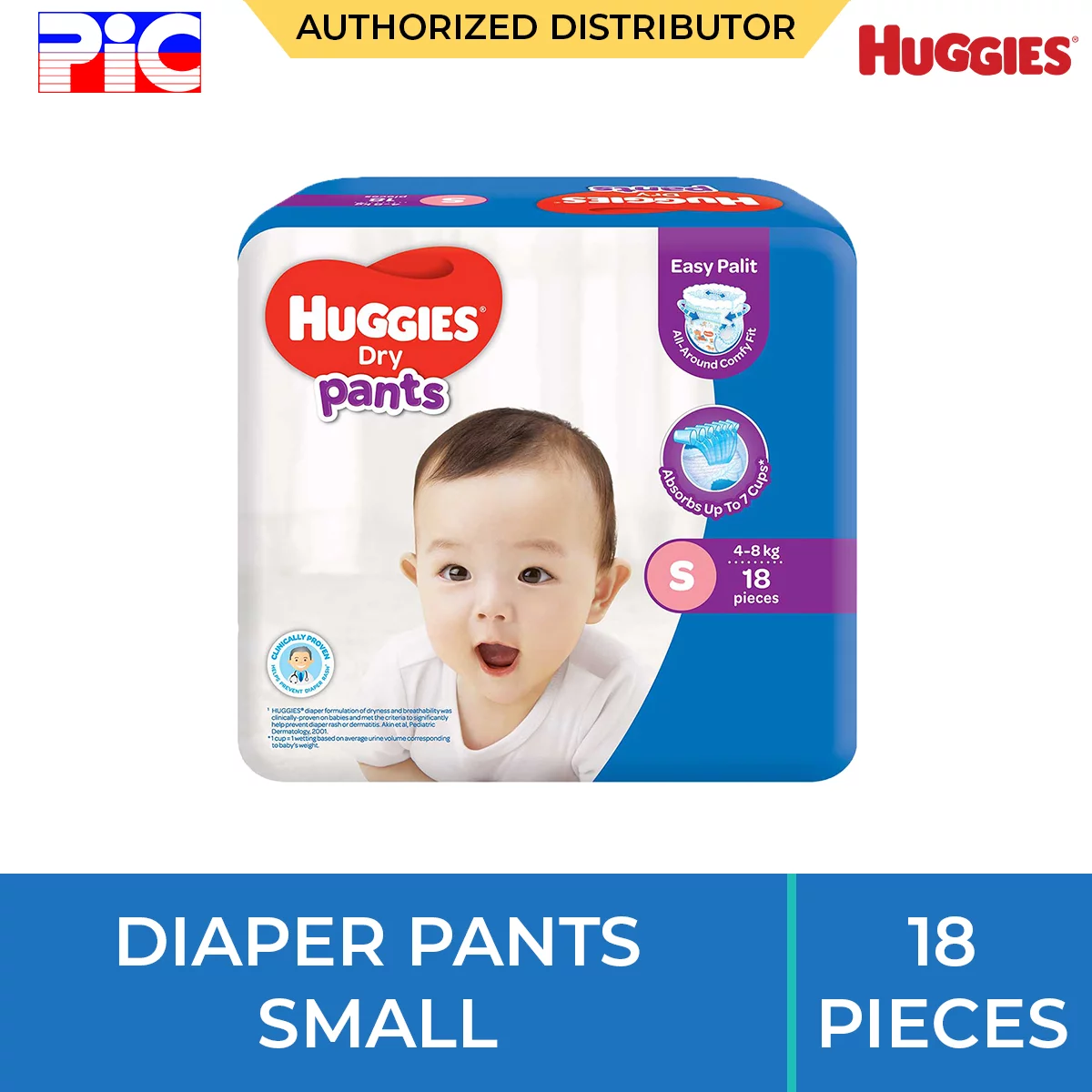 Huggies Dry Diaper Pants - Small 18pcs Huggies Dry Diaper Pants - Small 18pcs