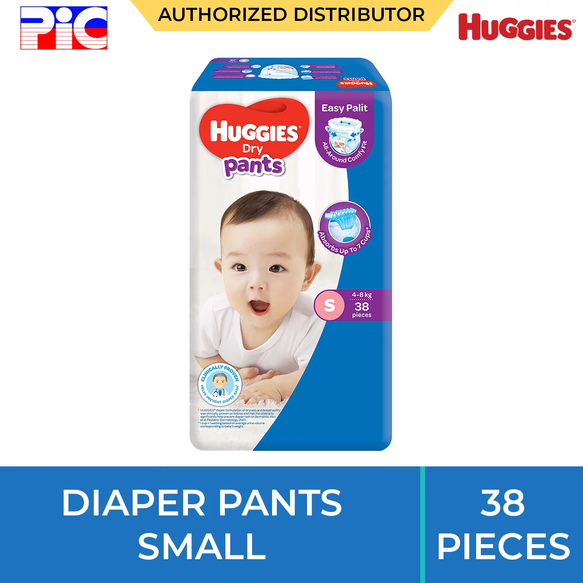 Huggies Dry Diaper Pants - Small 38pcs Huggies Dry Diaper Pants - Small 38pcs