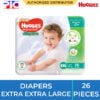 Huggies Natural Soft Diapers - XXL 26s