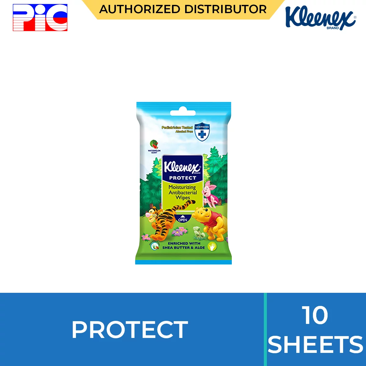 Kleenex Wet Wipes - Protect 10 Sheets