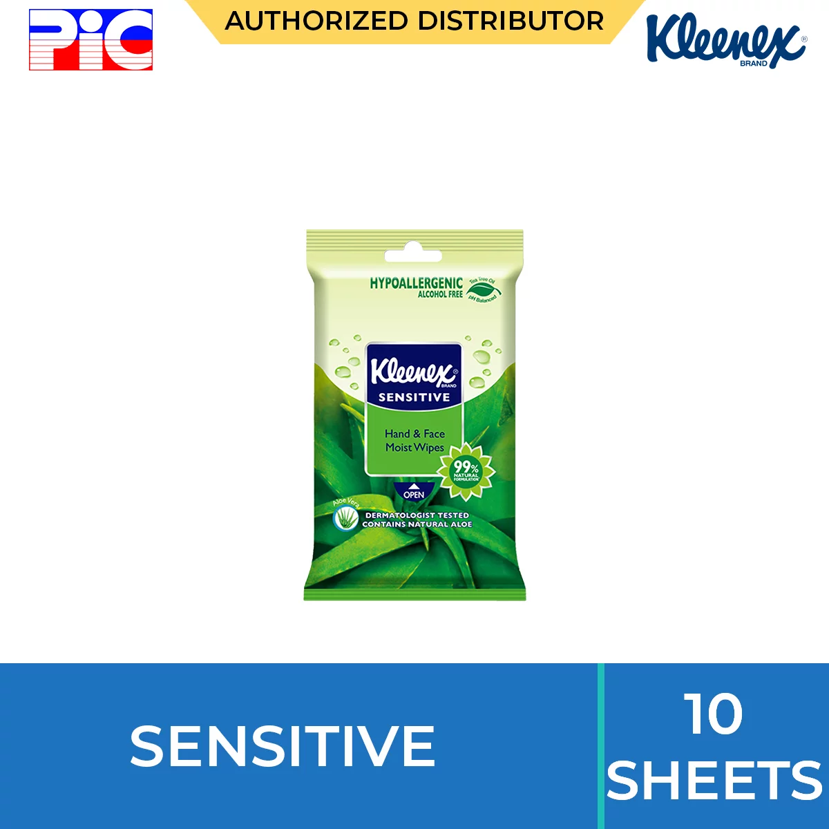 Kleenex Wet Wipes - Sensitive 10 Sheets
