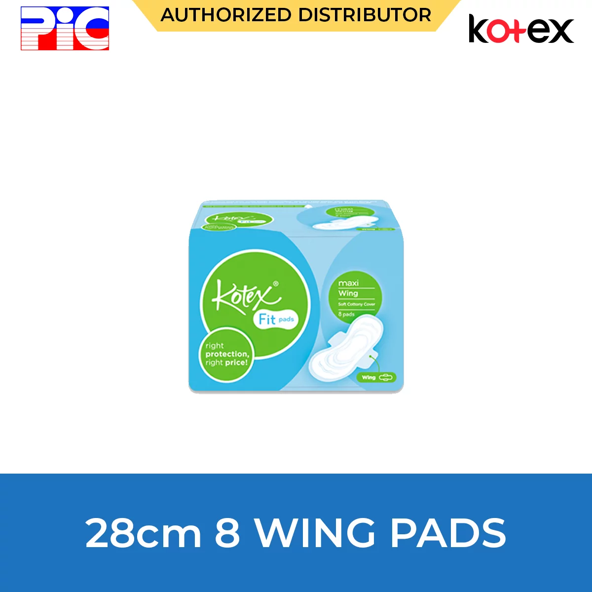 Kotex Fit Pads - 28cm 8 Wing Pads