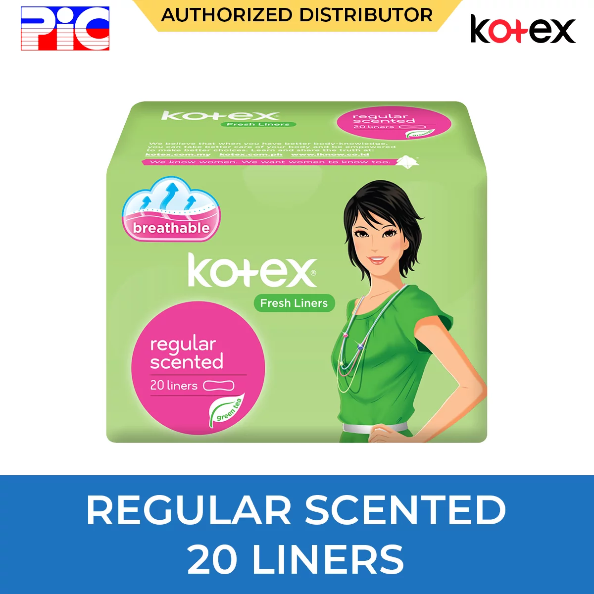 Kotex Fresh Liners - Regular Scented 20 Liners Kotex Fresh Liners - Regular Scented 20 Liners