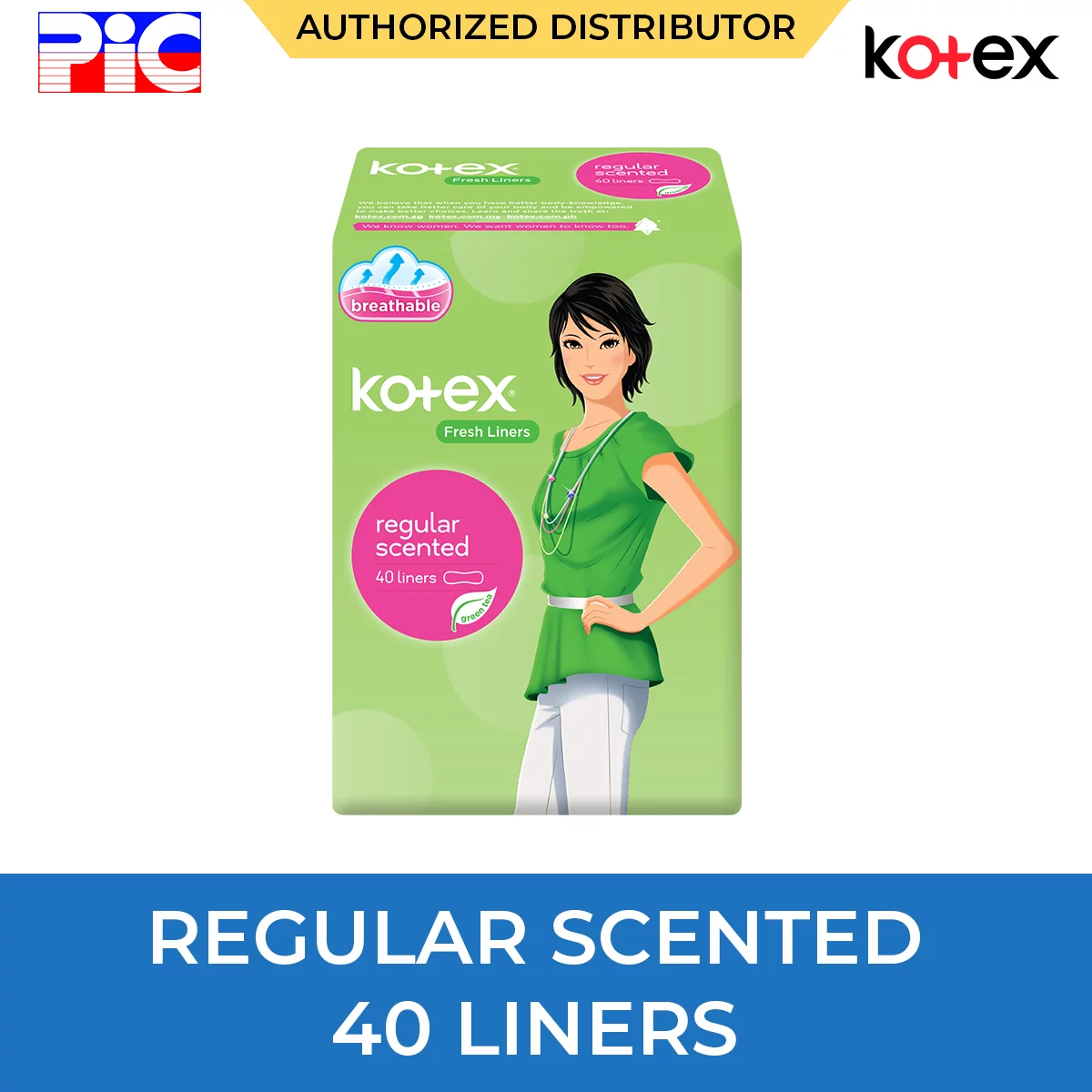 Kotex Fresh Liners - Regular Scented 40 Liners Kotex Fresh Liners - Regular Scented 40 Liners