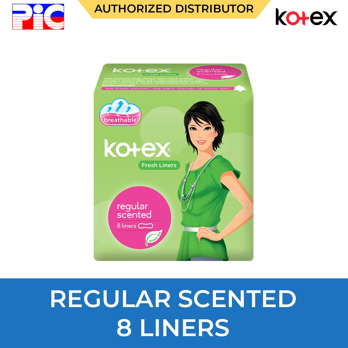 Kotex Fresh Liners - Regular Scented 8 Liners Kotex Fresh Liners - Regular Scented 8 Liners