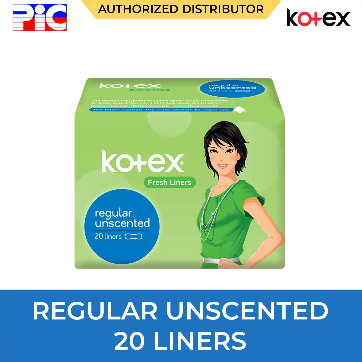 Kotex Fresh Liners - Regular Unscented 20 Liners Kotex Fresh Liners - Regular Unscented 20 Liners