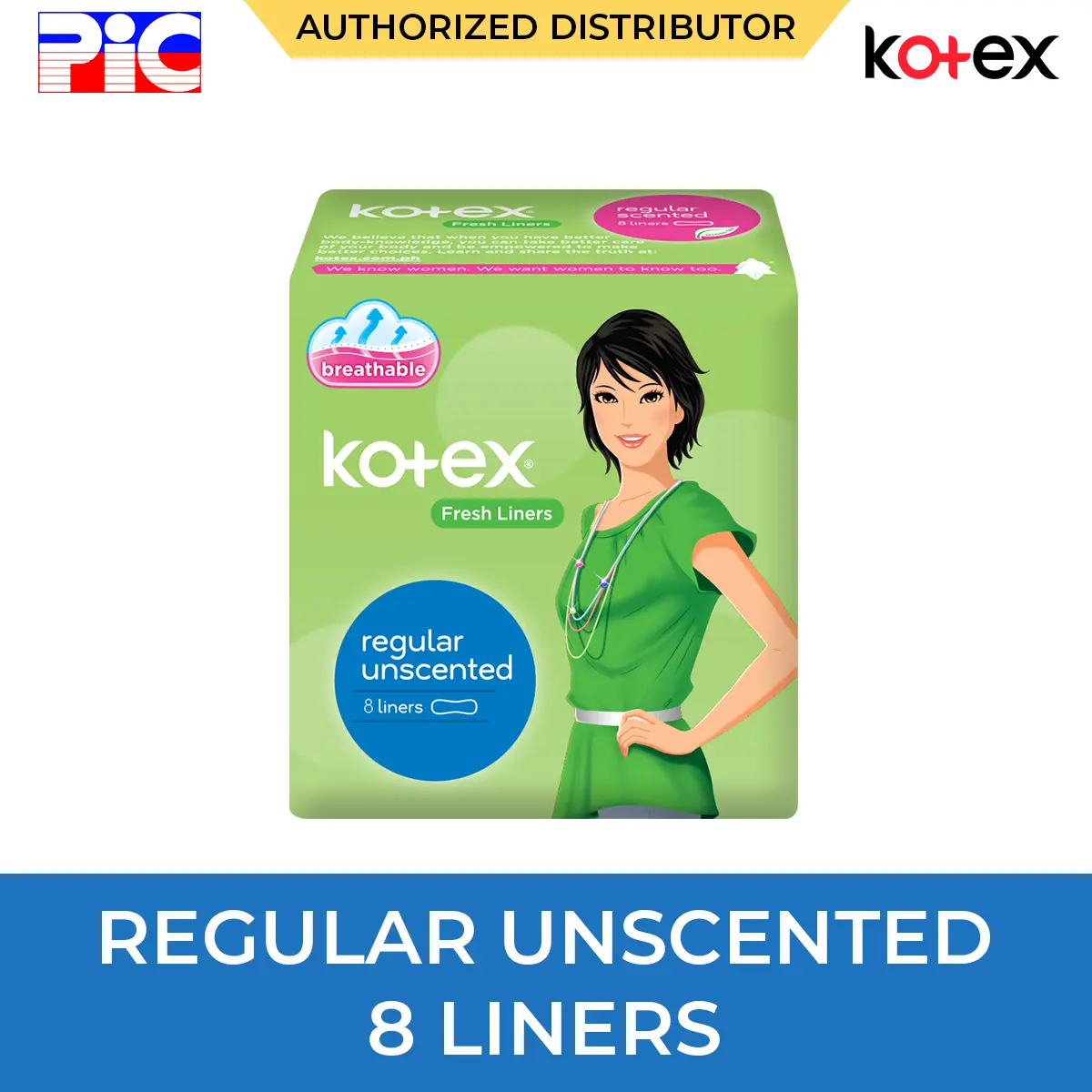 Kotex Fresh Liners - Regular Unscented 8 Liners Kotex Fresh Liners - Regular Unscented 8 Liners