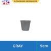 Soft Plastic Plant Pot - Gray 9cm